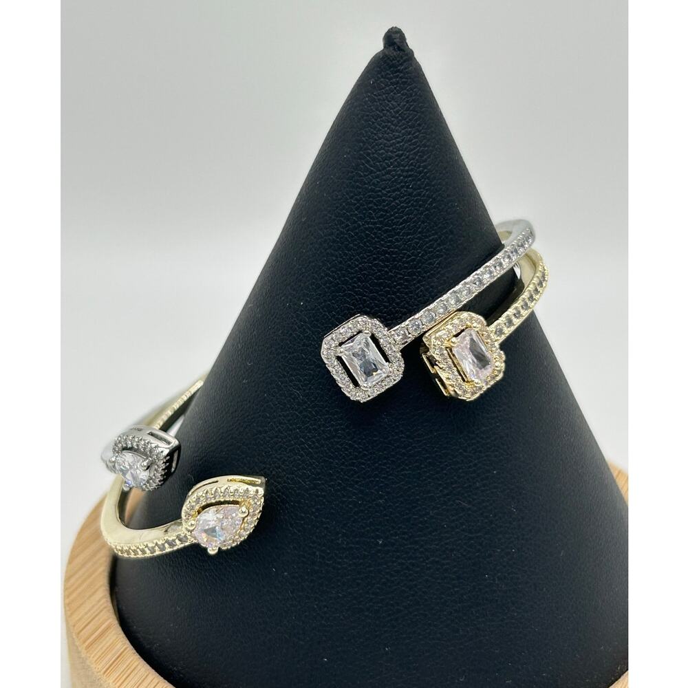 Lot of 2  Saint Luca 18k Gold Plated and Silver Bracelet